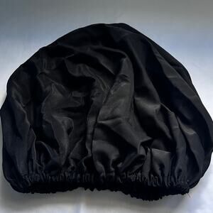 Black Satin Hair Bonnet / Sleep Cap Celestial  Crowns Cap Boutique Brand